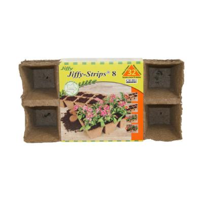 Jiffy Strips Square 2.5" (4 strips) 32 pots