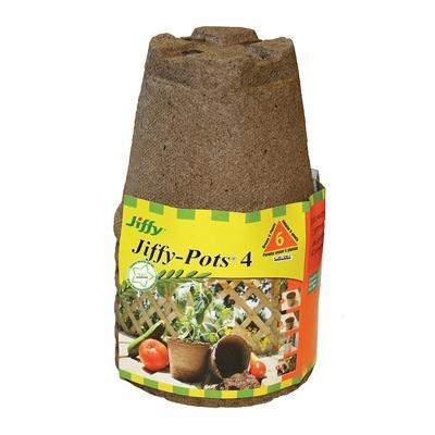 Jiffy Peat Pots 4" 6/pkg