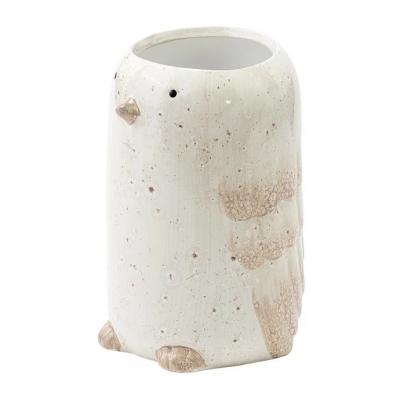 Planter - Whimsy Tall Bird White