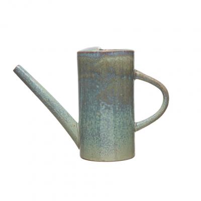 Stoneware Watering Can Blue 11.3" x 8.1"
