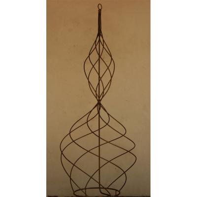 Topiary - Rusty Spiral 4' x 2'