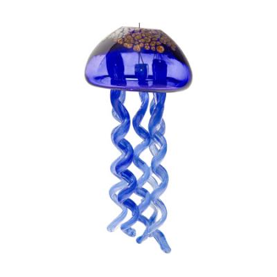 Wind Chime - Jellyfish Blue / Gold S