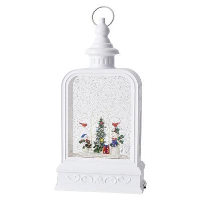 Water Globe - Snowman Scene Lantern LED