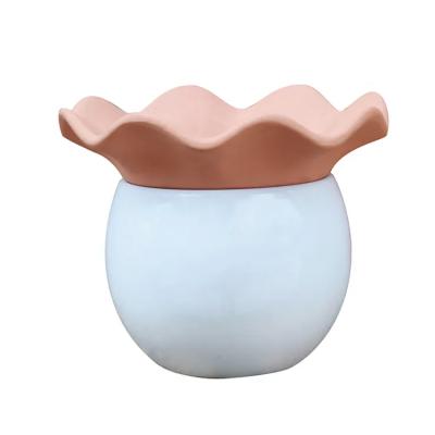 Planter - Self Watering African Violet Mix Media White/ Terracotta 6.25" x 5.25"