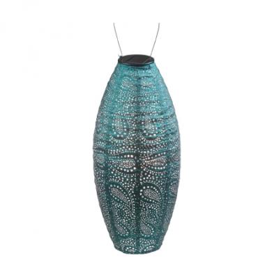 Lantern - Long Oval Paisley Sea Blue