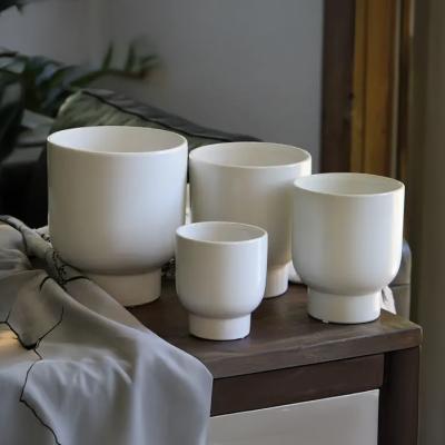 An image of Planter - Monstera Cache White 8"